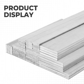 YIEMI 6061 Aluminum Bar，1/8"Thickness x 2"Width x 12"Length Rectangle Aluminum Flat Bars，4 Pcs
