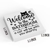 Black Cat Halloween Bathroom Decor Cute Halloween Decor Wooden Box
