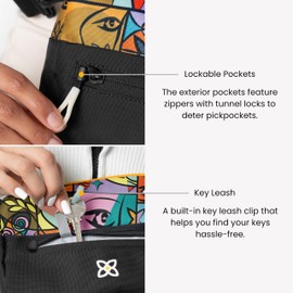 Sherpani Skye, Small Crossbody Purse, Nylon Crossbody Bag, Lightweight Cross Body, Handbags, Travel Purses for Women, Travel Gift, RFID Protection (Cloud9)