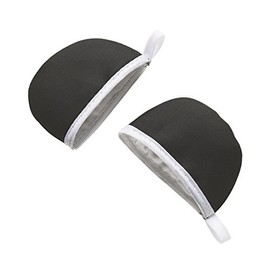 Excelsa Life Ceramic Set of 2 Pot Holder, Cotton, Black (Pack of 2)