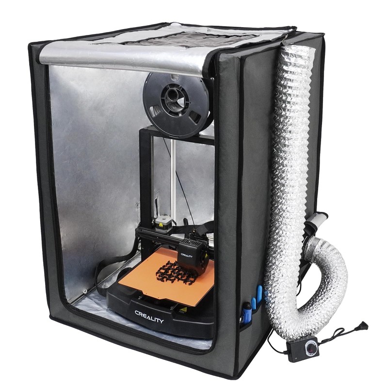 Resin 3D Printer Enclosure with Ventilation Filter, 12V Fan 5000RPM