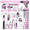 FASTPRO 232-Piece 20V Pink Cordless Lithium-ion Drill Driver and Home