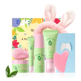 Set Quiyum Té Verde 7 Pzs Cuidado Facial Piel Suave Niña Kit