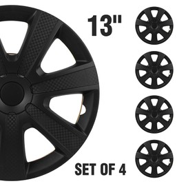 ECCPP 13 inch Hubcap Wheel Cover Corrosion-Free & Sturdy – Full Heat & Impact Resistant Grade – OEM Replacement, 4 Pack