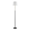 Globe Electric 61000051 60" Floor Lamp, Matte Black, Brass Accents,