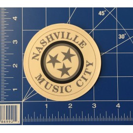 Downtown Nashville Tennessee Tourism Travel Vinyl Sticker Music City
