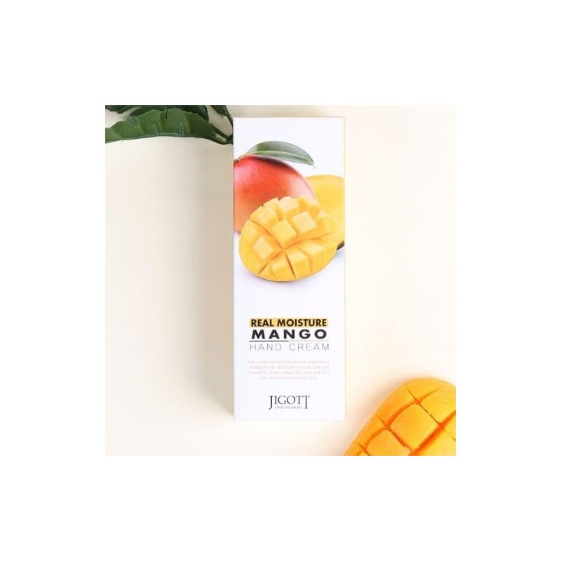Jigott Real Moisture Mango Hand Cream 100ml/3.38fl.oz - Excellent Hydration