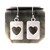 Silver Heart Dangle Earrings Love. Jewelry Earrings for Women #3298FE435