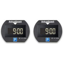 Needit electronic parking disc Park Lite | Automatic electric parking disc approved by the Federal Motor Transport Authority | Digital parking meter with 2 displays and many functions, durable and reliable