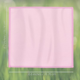 Eco-Fused Eco-Fused Microfiber Cleaning Cloths Double-Sided - 5 Pack - 6.6 x 6.2 inch - Microfiber and Suede Cloth for Smartphones, LCD TV, Tablets, Laptop Screens, Camera Lenses (Pink)
