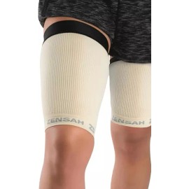 Jensa 젠사 허벅지 압박 슬리브 - 남성용 풀 햄스트링 쿼드 스트레인 사타구니 랩 지원 [X-Large] Zensa Thigh Compression Sleeve - Men's Full Hamstring Quad Strain Groin Wrap Support [X-Large]