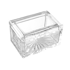 Barski Crystal Box- for Jewelry - Candy - Nuts - Trinkets - Glass Box- Classic Clear - 5" Long - Made in Europe