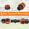 HAFRILY Gardena Hose Coupling Set Hose Connector 1/2 Inch Quick