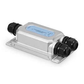 MokerLink Outdoor 3 Port Gigabit PoE Extender, IEEE 802.3 af/at/bt PoE Repeater 90W, 10/100/1000Mbps, 1 PoE in 2 PoE Out, Wall Mounted IP67 Waterproof POE Passthrough Switch