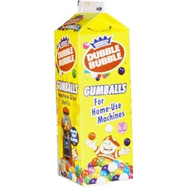 Dubble Bubble Gumball Machine 20 oz Refill Carton Classic 8-Flavor 1/2-Inch Size Candy