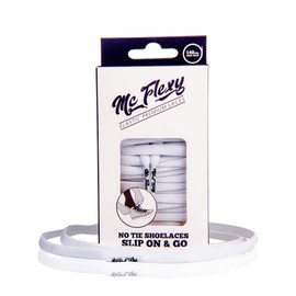 McFlexy Flat Elasticated Shoelaces - Tie Once and Every Shoe Becomes a Slip-On, Without Sacrificing the Bow - Perfect for Trainers and Sports Shoes, 140cm