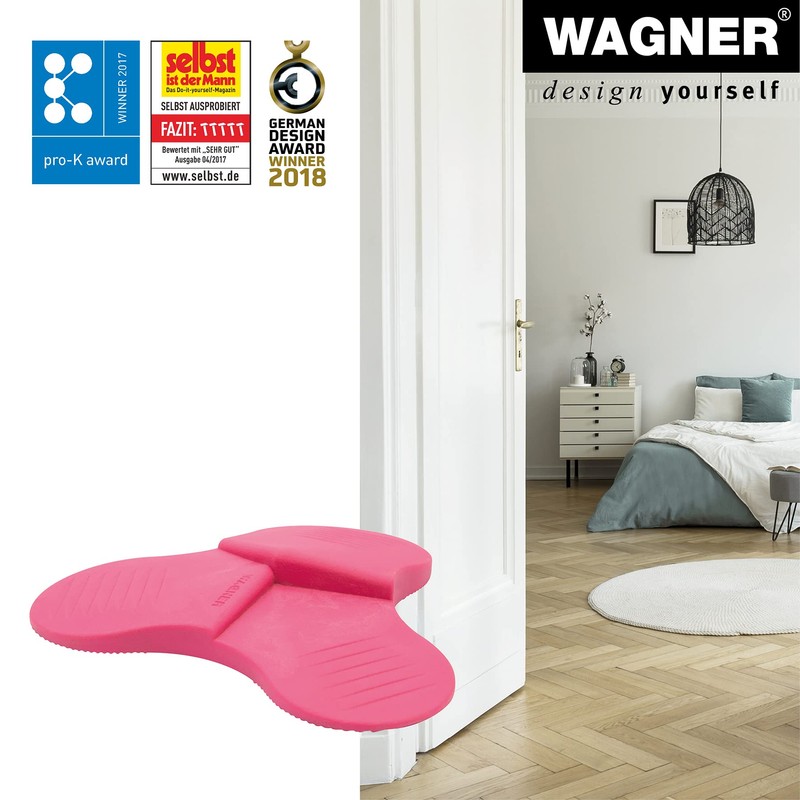 WAGNER 3STOP COLOR PINK Floor Door Stop, Diameter 108 x