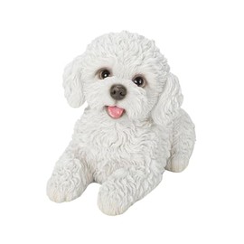 Oubia H24093 Look Up Toy Poodle Shiro 16.5 x 8 x 11 cm Doll Figurine Figurine Animal Garden Decoration Dog Dog