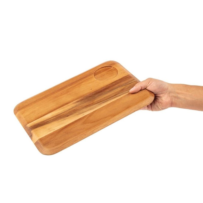 Olympia Rectangular Wooden Board for Presentation Serving Gastropub-Look 340mm