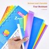 File Dividers Folder Dividers 12 Part, 3 Pack Plastic Binder
