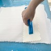 Hanroy Polygon Plastic Trowel with Comfortable Blue Grip Handle, Includes