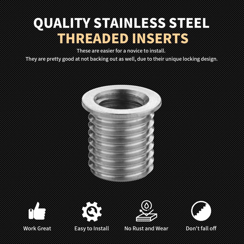 Thread Repair Inserts M8x1.25x11.7mm Insert Qty 10 Stainless Steel