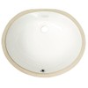 MSI 19 inch x 16 inch Oval Porcelain Ceramic Undermount