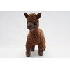 Llama Alpaca Cuddly Toy Brown Plush Toy 20 cm Standing