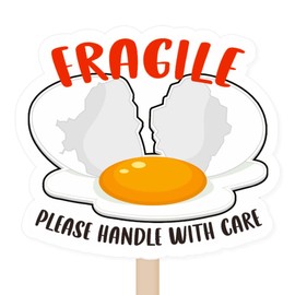 Fragile Stickers - Egg, Funny, Business Order, Mail - Warning for Shipping & Packing - 400 PCS