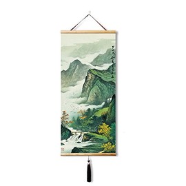 EAPEY Chinese Wall Scroll Japanese Wall Art Hanging Japanese Scroll Japanese Scroll Wall Art Asian Wall Scroll Decor Living Room