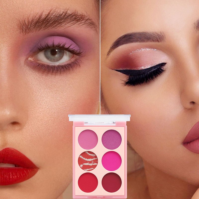 Pink Eyeshadow Palette, Pink Make-Up Palettes Shimmer Eye Shadow, Highly