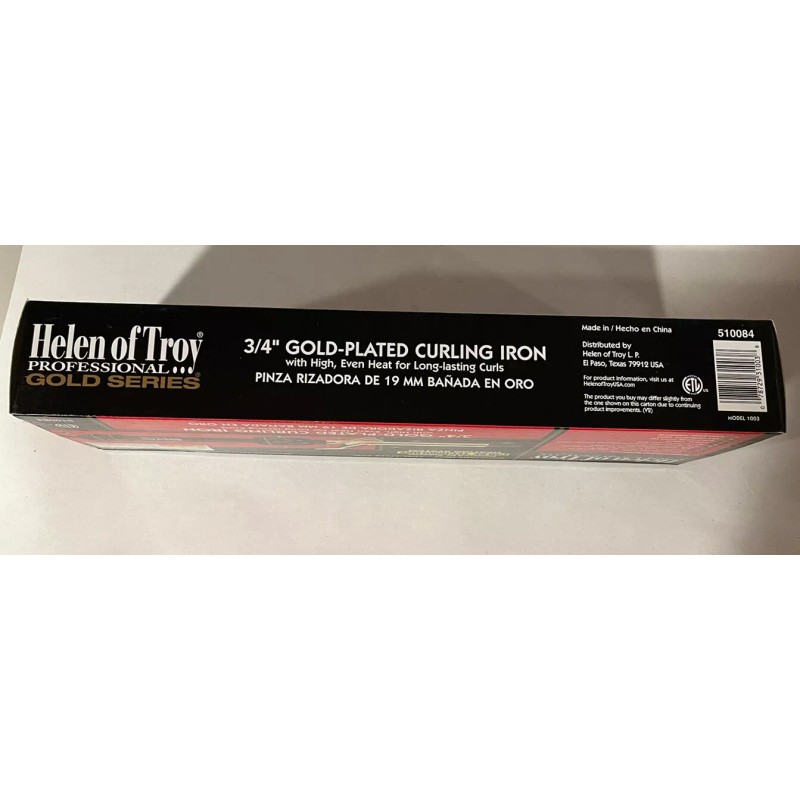 Helen Of Troy 3/4” Gold Plated Professional Series Curling Iron
