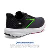 Brooks Women’s Launch 10 Neutral Running Shoe - Black/Blackened Pearl/Green