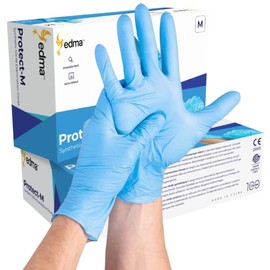 500 Disposable Nitrile Gloves Blue [ MEDIUM ] Examination Gloves [ Powder, Latex Free ] Food Preparation, Tattoo, NHS, Care Home Work, Cleaning, Multi-Purpose Gloves