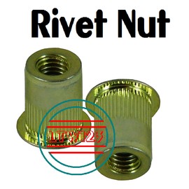 generic (6) 3/8 - 16 Zinc Steel Rivet Nut or Nut Settter