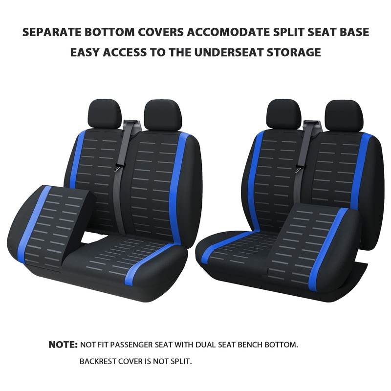 TOYOUN Van Seat Covers Universal Fit Most Vans Trucks Lorry,