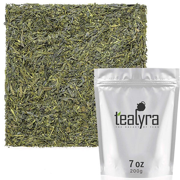 Tealyra - Sencha Kakegawa - Japanese Green Tea - The Best Japanese Tea - Organically Grown in Japan - Loose Leaf Tea - Caffeine Medium - 200g (7-ounce)