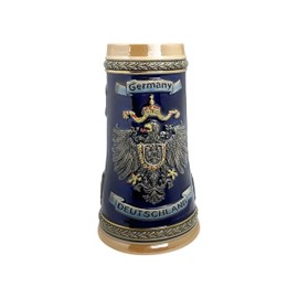 Essence of Europe Gifts 0.7 Liter | OktoberfestHaus Deutschland German Adler (Eagle) Beer Stein Tankard Hand Painted Engraved Cities Stein Cup, Stein Beer Mug