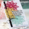 2Pcs Flower Cutting Dies for Card Making，Flower Daisy Cut Stencils