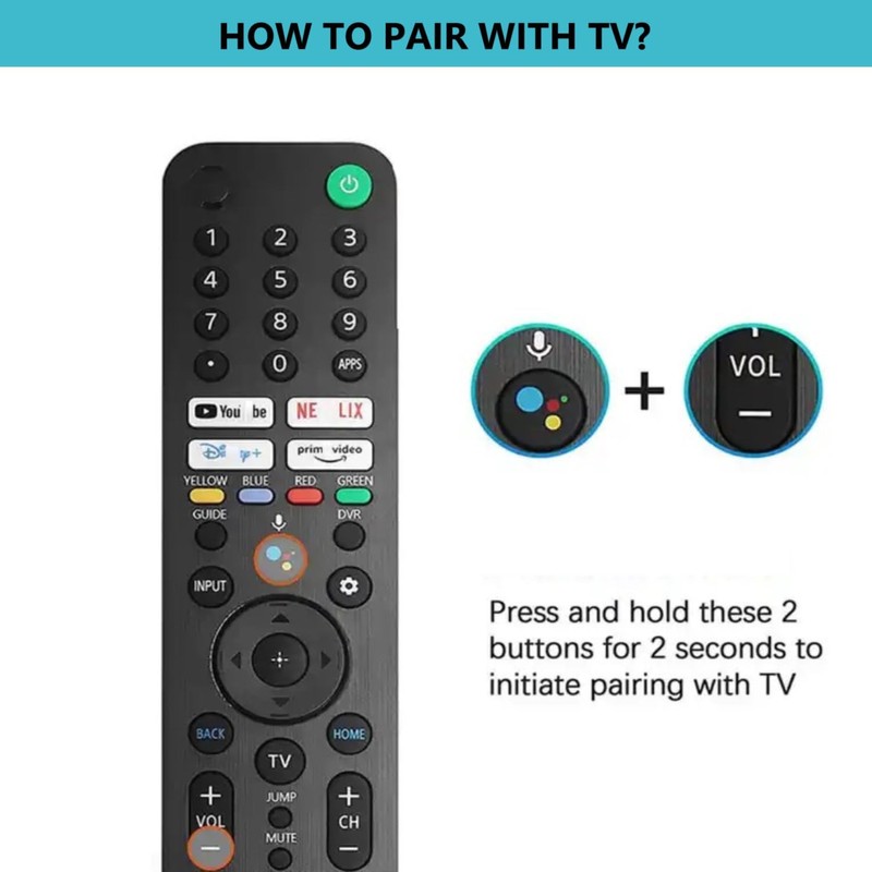New RMF-TX520U MG3-TX520U Voice Remote Control for KD-43X KD-50X XR-50X