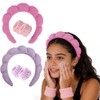 6 diademas skincare OVQZAW con muñequeras absorbentes de alta elasticidad