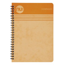 NU Notebooks - Cloud Pastels Range - A5 Orange Notebook - Spiral Bound - 110 Pages
