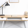 soges Mid Century Desk with Drawers, 47 inches Writing Study