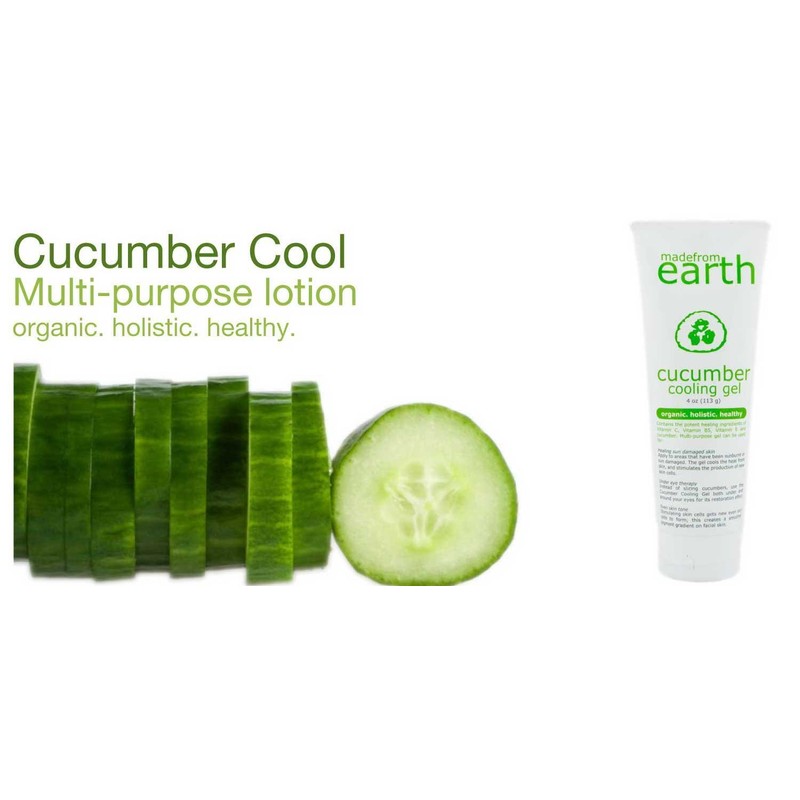 Made from Earth Cucumber Cooling Gel – Organic Aloe Vera
