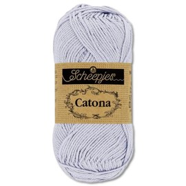 Frida's Wollhaus Scheepjes 10 g Catona 100% Cotton Knitting Crochet Amigurumi Wool 113 Colours (399 | Lilac Mist)