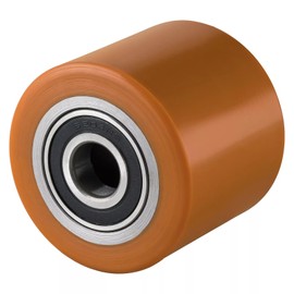 Polyurethane Roll on Metal Core 80 x 70 mm for Axle 20 mm, Pallet Truck Roller