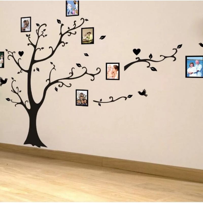 Compraymas Vinil Decorativo Sala Habitación Árbol Porta Retrato Grande