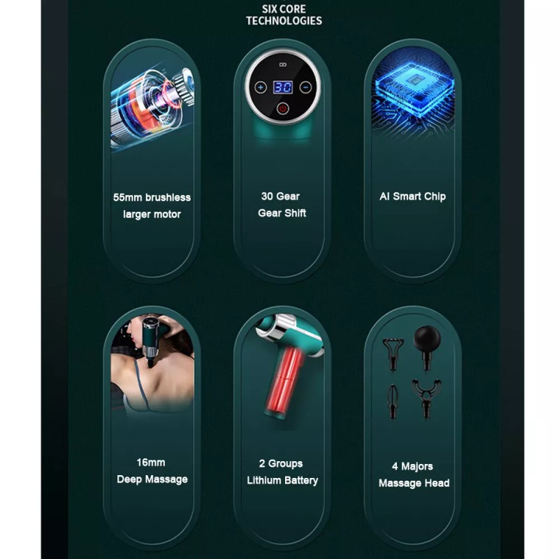 AP 30 Speed Massage Gun Percussion Massager Deep Tissue Muscle