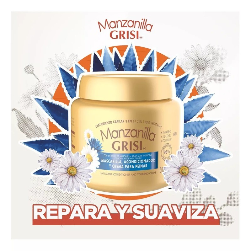 Manzanilla Grisi Tratamiento Capilar 3 En 1 Manzanilla Grisi