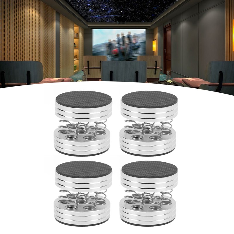 Speaker Isolation Feet Shock Absorbing Prevent Slip Spring HiFi Speaker